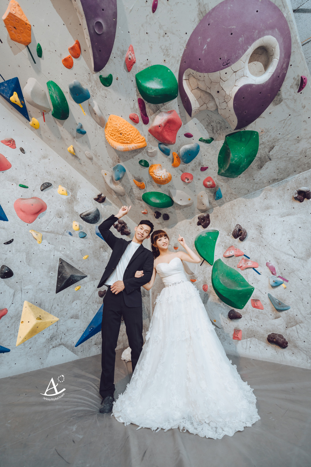 主題婚紗,婚紗造型,白紗,攀岩婚紗,婚攝大嘴,新祕Hanya,新娘造型,馬尾,自助婚紗