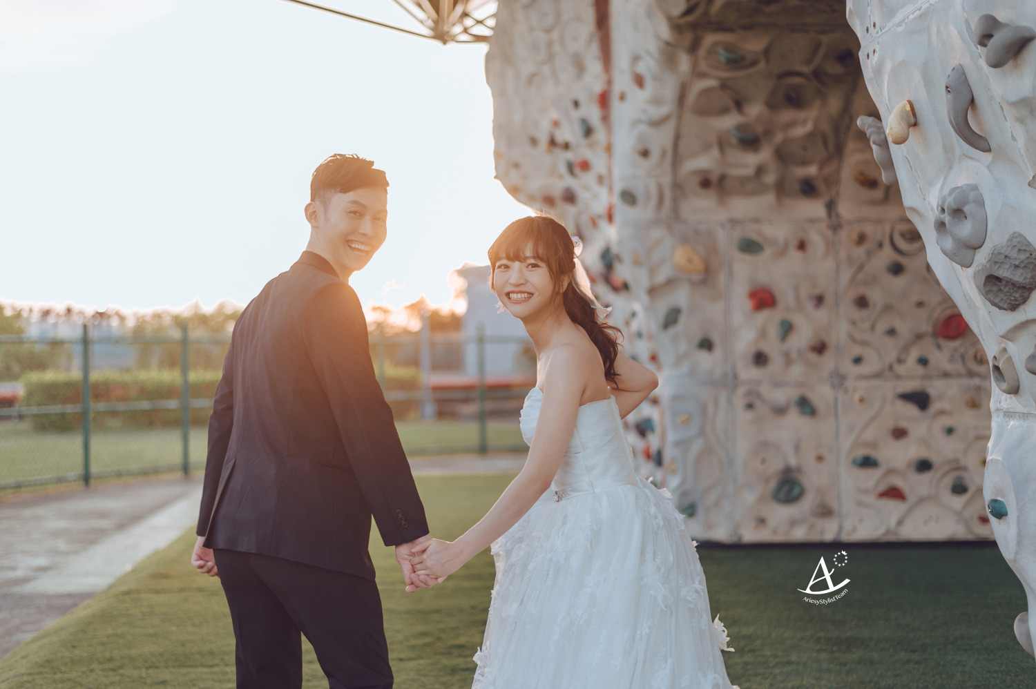 主題婚紗,婚紗造型,白紗,攀岩婚紗,婚攝大嘴,新祕Hanya,新娘造型,馬尾,自助婚紗