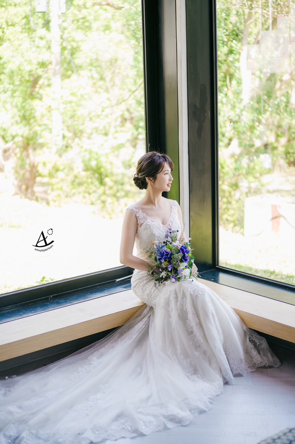 自助婚紗,婚紗造型,白紗,婚紗包套,婚攝大嘴,新祕Hanya,陽明山婚紗,新娘造型,韓風,精緻妝感