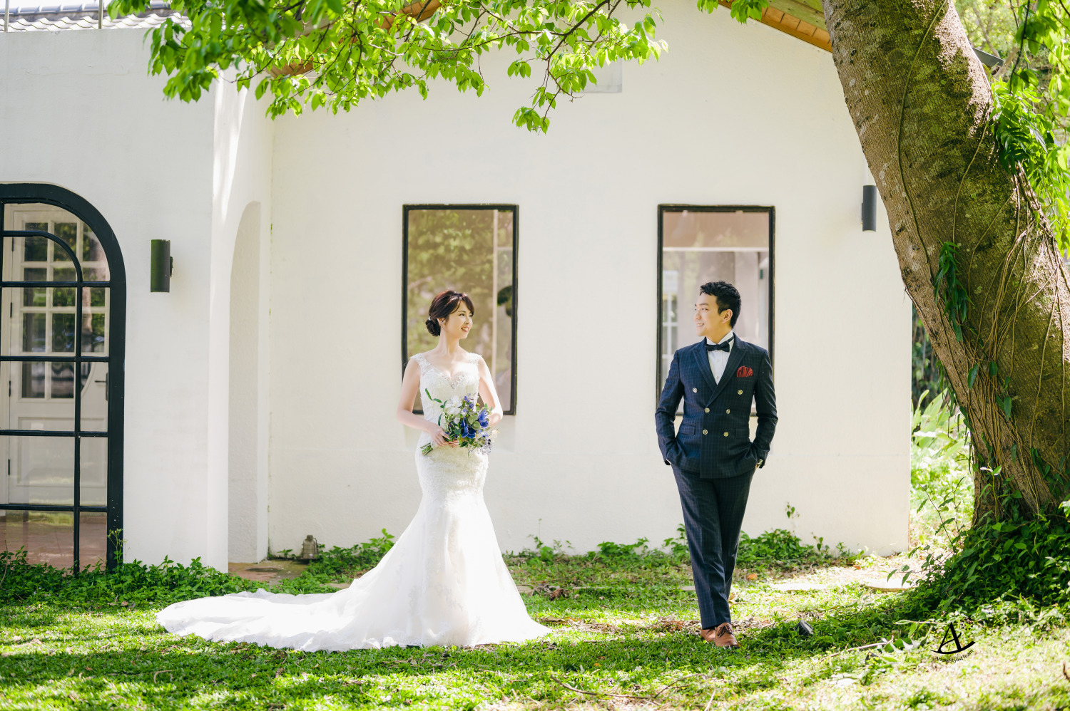 自助婚紗,婚紗造型,白紗,婚紗包套,婚攝大嘴,新祕Hanya,陽明山婚紗,新娘造型,韓風,精緻妝感