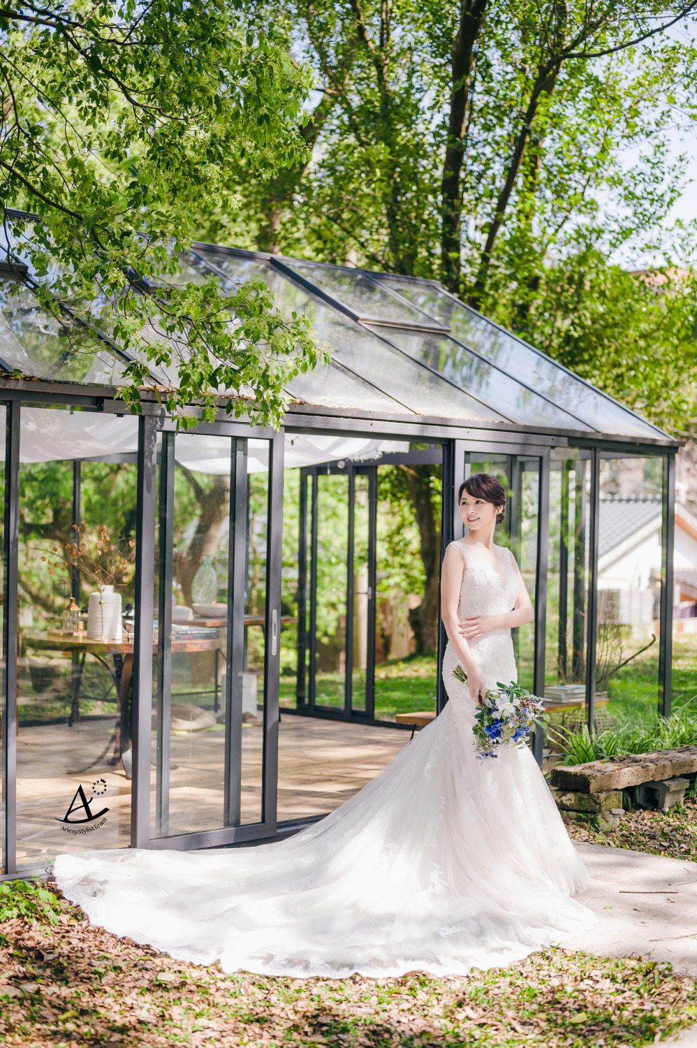 自助婚紗,婚紗造型,白紗,婚紗包套,婚攝大嘴,新祕Hanya,陽明山婚紗,新娘造型,韓風,精緻妝感