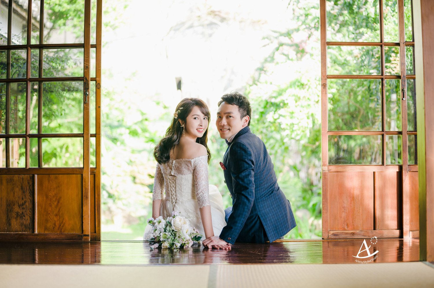 自助婚紗,婚紗造型,白紗,婚紗包套,婚攝大嘴,新祕Hanya,北投文物館,新娘造型,日系甜美,精緻妝感