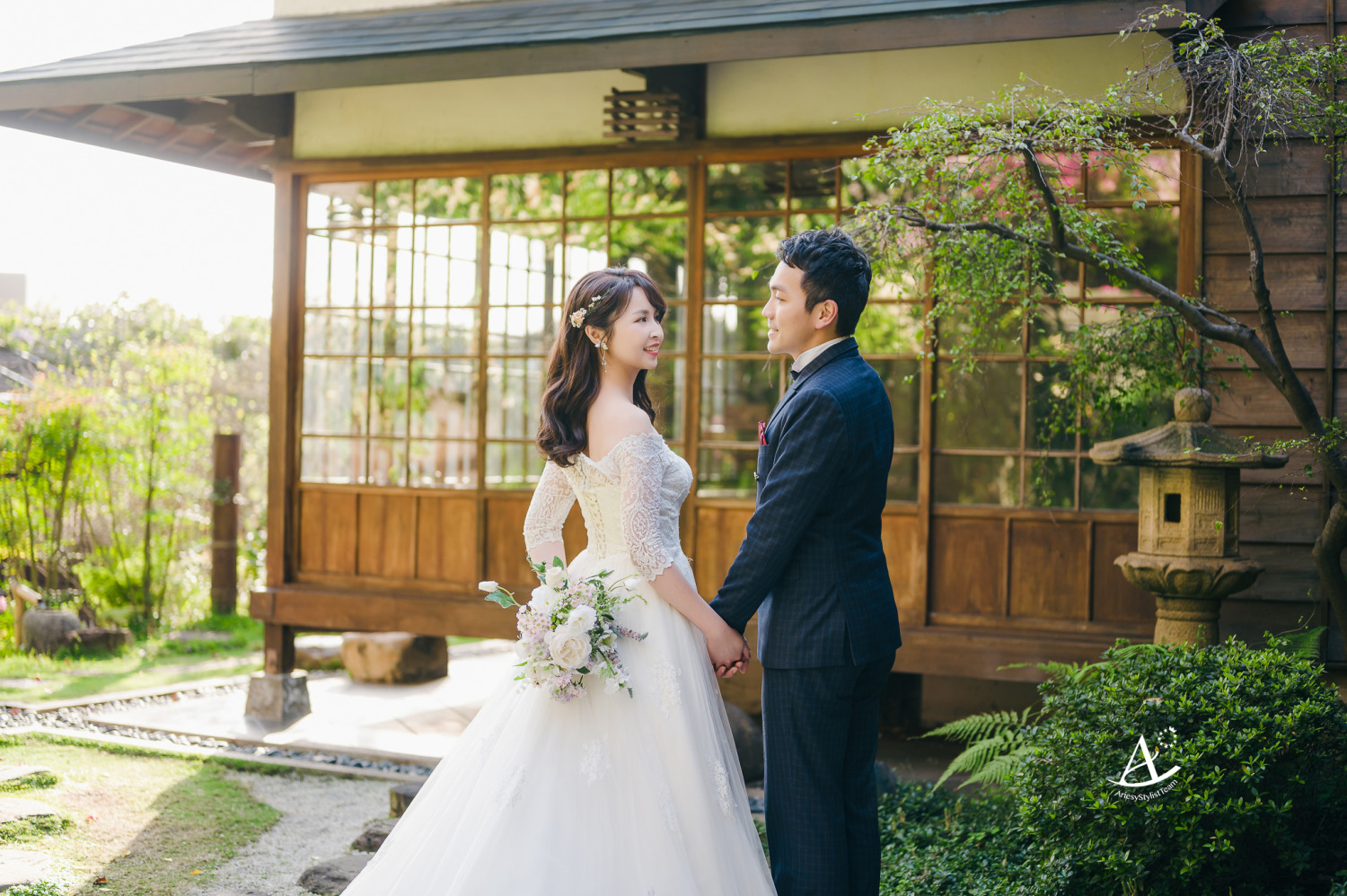 自助婚紗,婚紗造型,白紗,婚紗包套,婚攝大嘴,新祕Hanya,北投文物館,新娘造型,日系甜美,精緻妝感