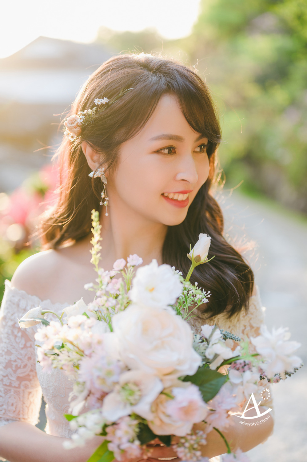 自助婚紗,婚紗造型,白紗,婚紗包套,婚攝大嘴,新祕Hanya,北投文物館,新娘造型,日系甜美,精緻妝感