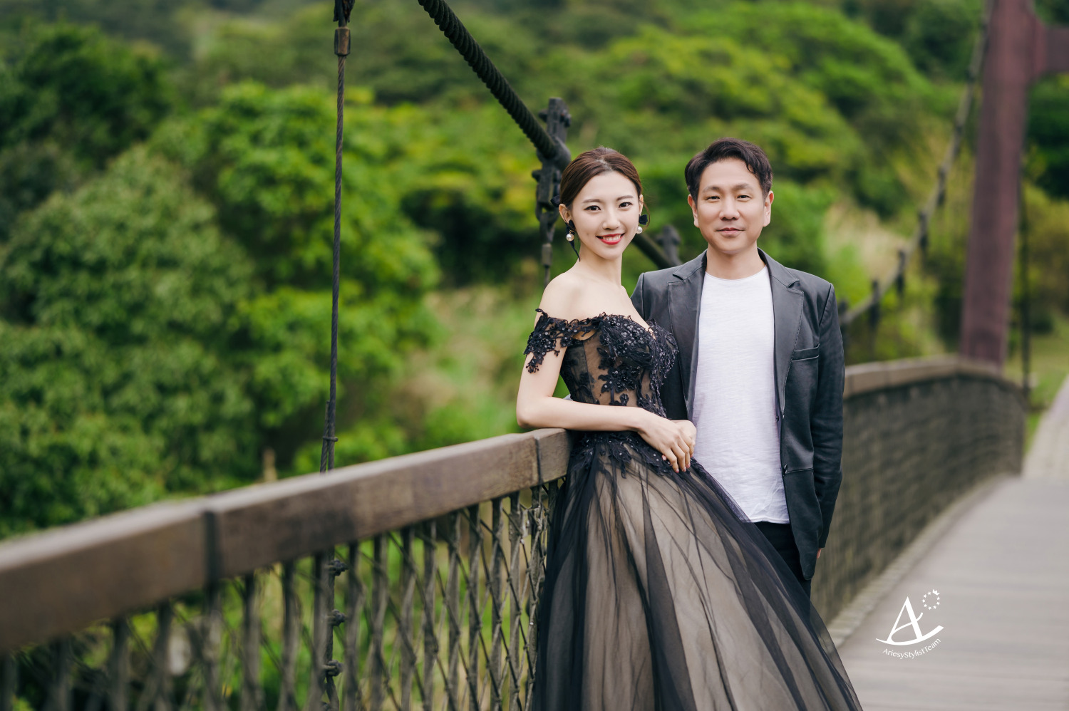 婚紗包套,陽明山婚紗,個性婚紗,緞帶,珍珠飾品,新娘造型,精緻妝容