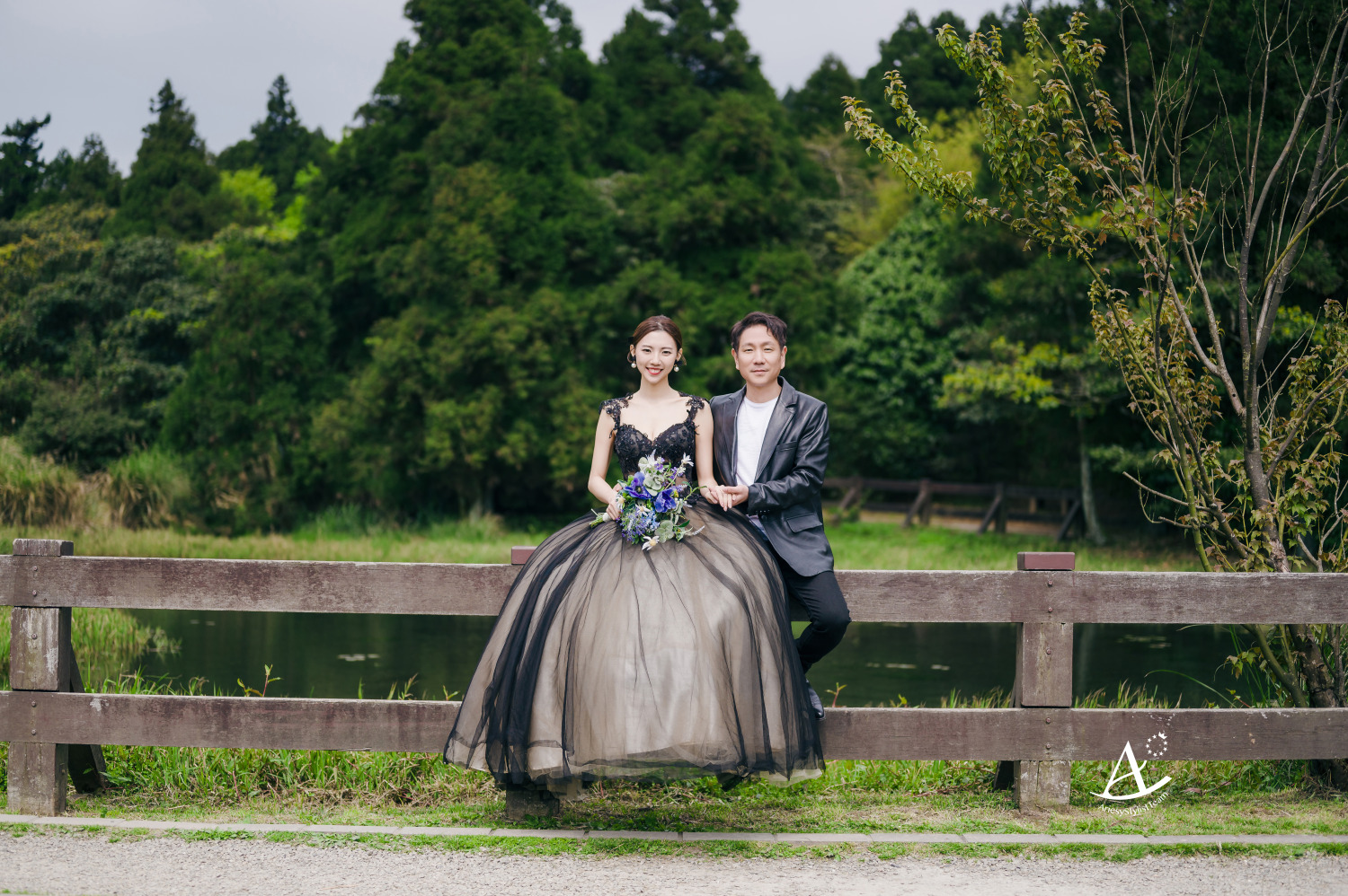 婚紗包套,陽明山婚紗,個性婚紗,緞帶,珍珠飾品,新娘造型,精緻妝容