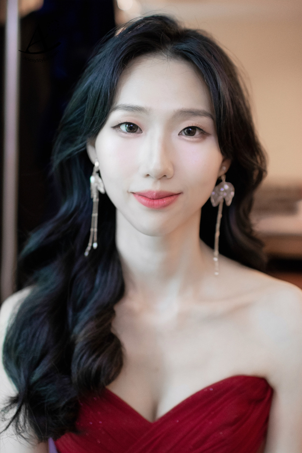 新娘單眼皮妝感,新秘,新娘秘書,新秘推薦,黑髮新娘造型,故宮晶華新娘造型