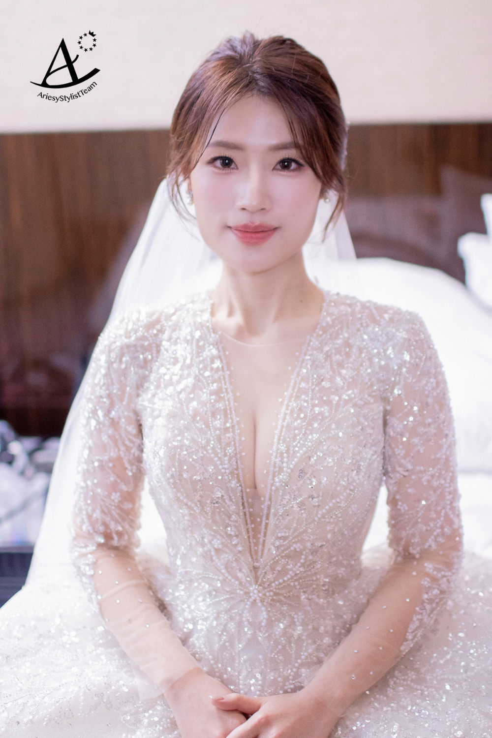 遠東香格里拉新娘,新秘,新娘秘書,新秘推薦,水光肌妝感,單眼皮新娘妝感