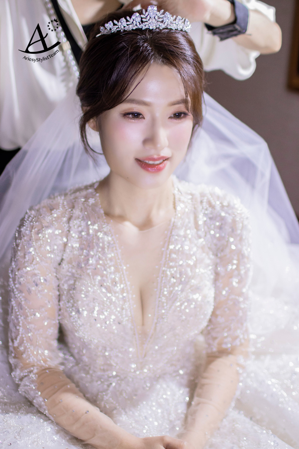 遠東香格里拉新娘,新秘,新娘秘書,新秘推薦,水光肌妝感,單眼皮新娘妝感