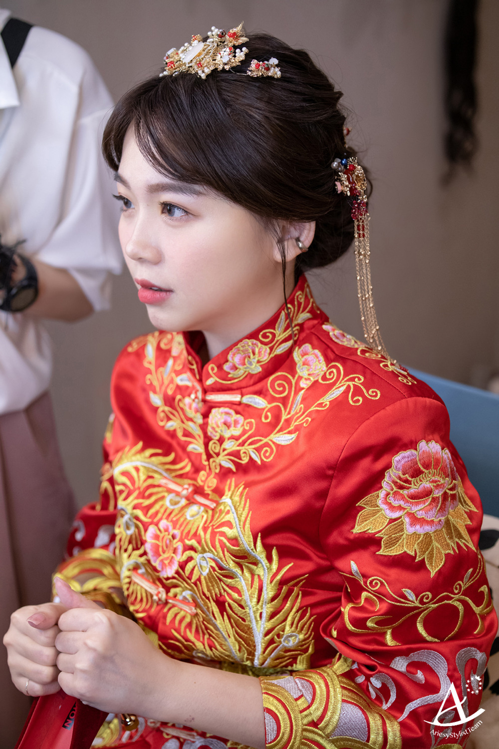 秀禾服,中式禮服,線條編髮,新秘推薦,新娘秘書
