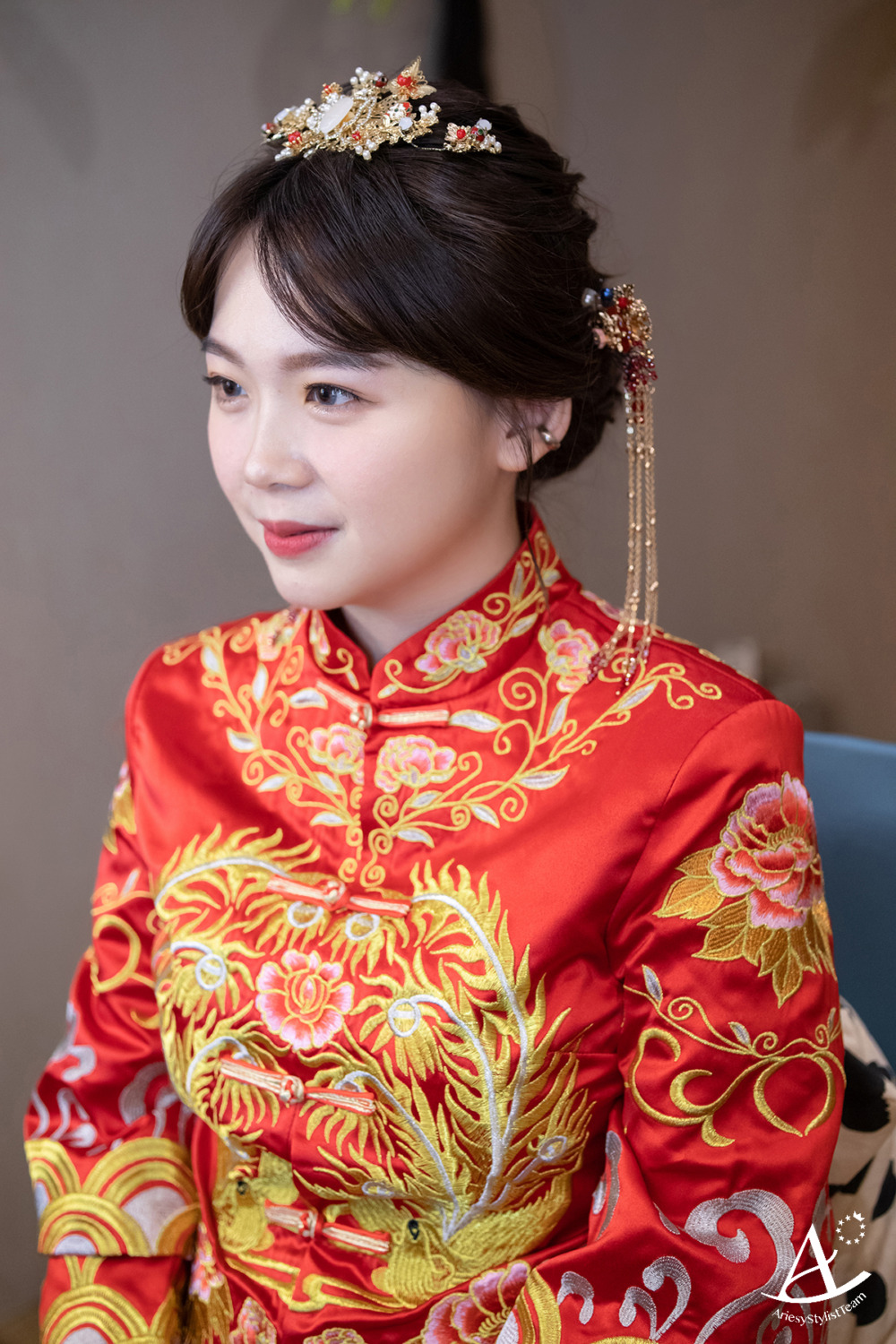 秀禾服,中式禮服,線條編髮,新秘推薦,新娘秘書