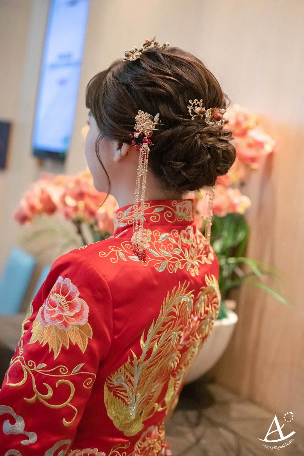 秀禾服,中式禮服,線條編髮,新秘推薦,新娘秘書