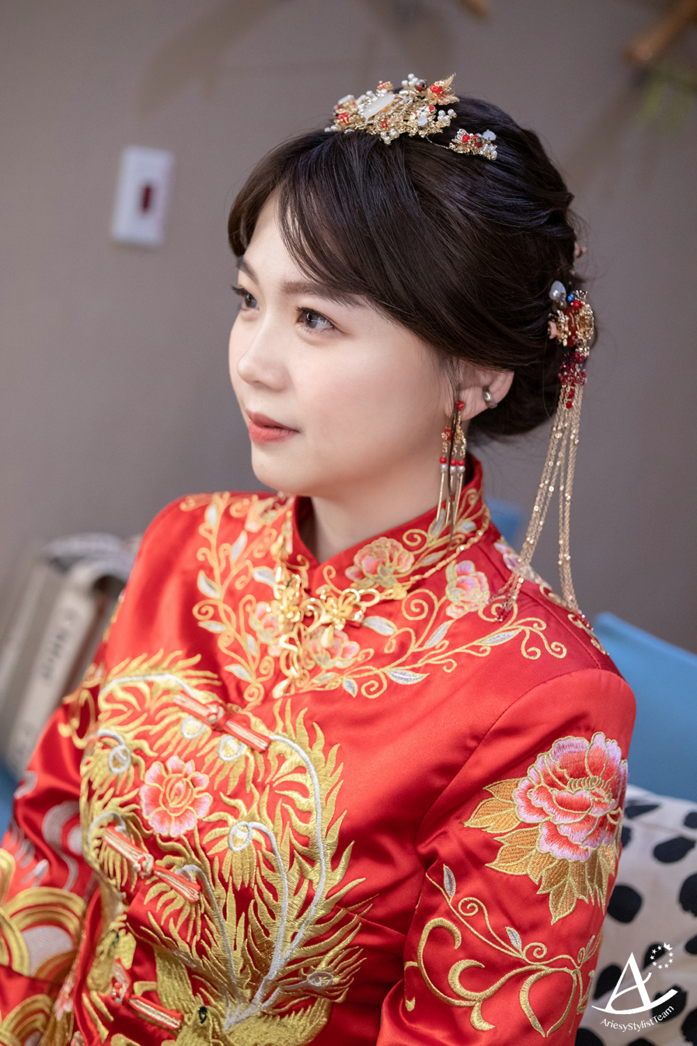 秀禾服,中式禮服,線條編髮,新秘推薦,新娘秘書