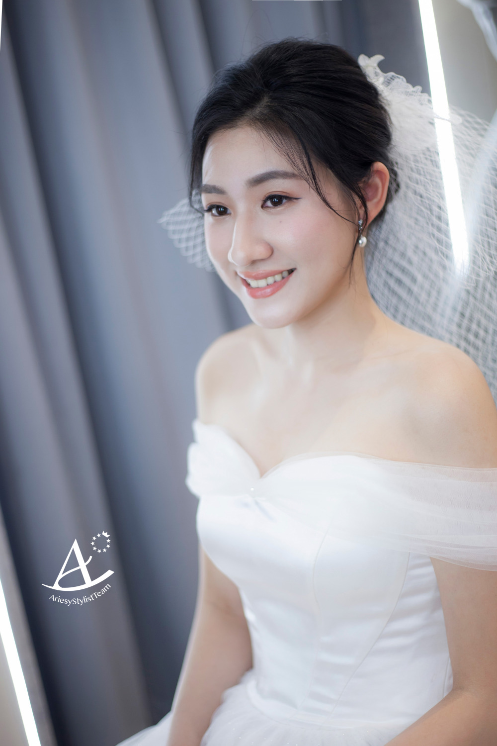 新秘|氣質簡約唯美式蓬鬆線條黑髮新娘造型 JESSIE 台北新秘,新娘秘書,白紗造型,氣質典雅微美式,新娘造型,愛瑞思手工婚紗,黑髮造型