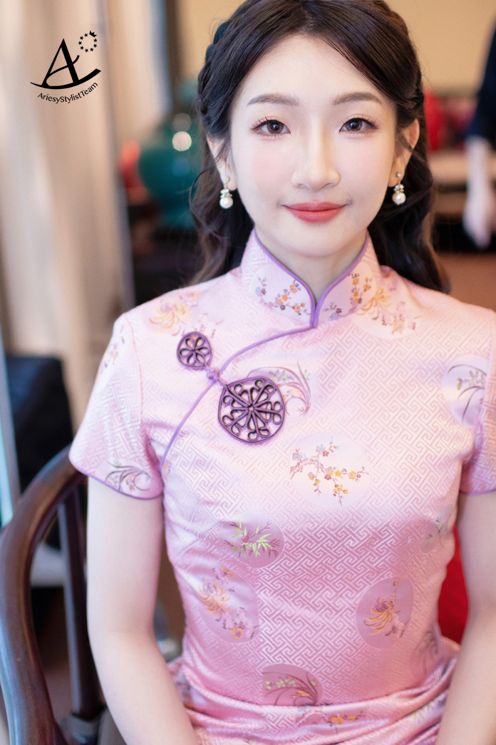 單眼皮新娘妝感,新秘推薦,新秘,故宮晶華新娘造型,中式旗袍造型,龍鳳褂新娘造型