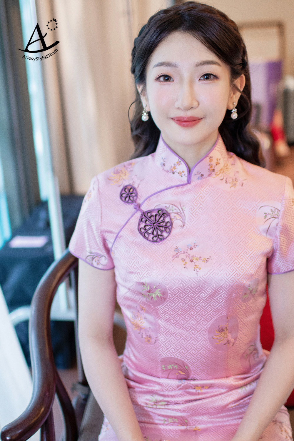 單眼皮新娘妝感,新秘推薦,新秘,故宮晶華新娘造型,中式旗袍造型,龍鳳褂新娘造型