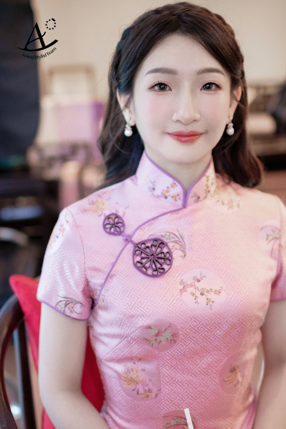 單眼皮新娘妝感,新秘推薦,新秘,故宮晶華新娘造型,中式旗袍造型,龍鳳褂新娘造型