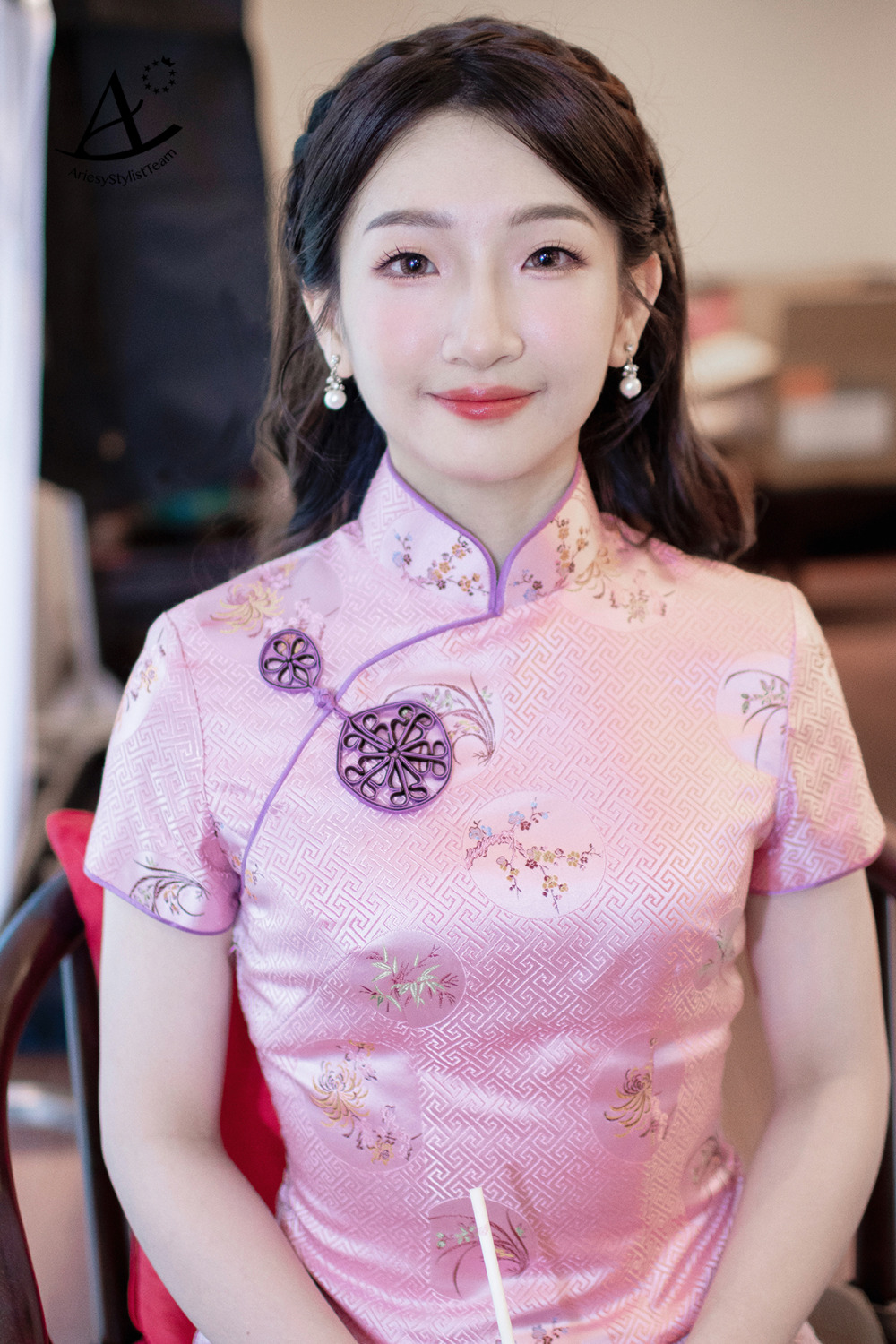 單眼皮新娘妝感,新秘推薦,新秘,故宮晶華新娘造型,中式旗袍造型,龍鳳褂新娘造型