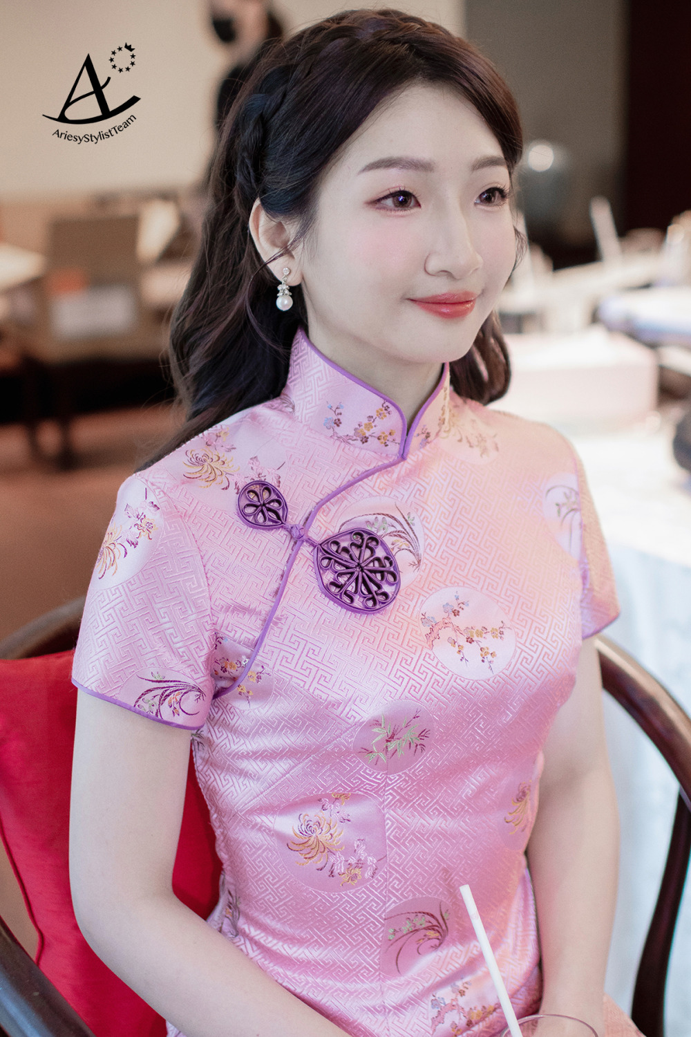 單眼皮新娘妝感,新秘推薦,新秘,故宮晶華新娘造型,中式旗袍造型,龍鳳褂新娘造型