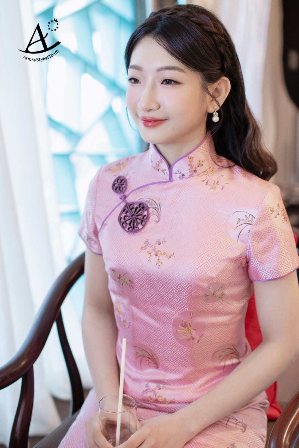 單眼皮新娘妝感,新秘推薦,新秘,故宮晶華新娘造型,中式旗袍造型,龍鳳褂新娘造型