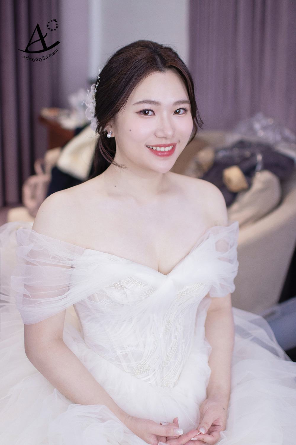 嘉盧戶外證婚,新秘推薦,新娘秘書,白紗新娘造型,韓系新娘造型,自然輕透新娘妝感
