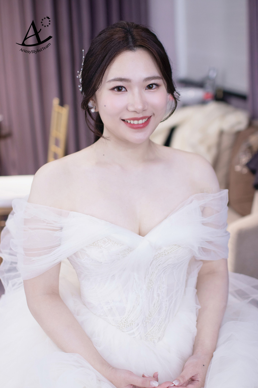 嘉盧戶外證婚,新秘推薦,新娘秘書,白紗新娘造型,韓系新娘造型,自然輕透新娘妝感