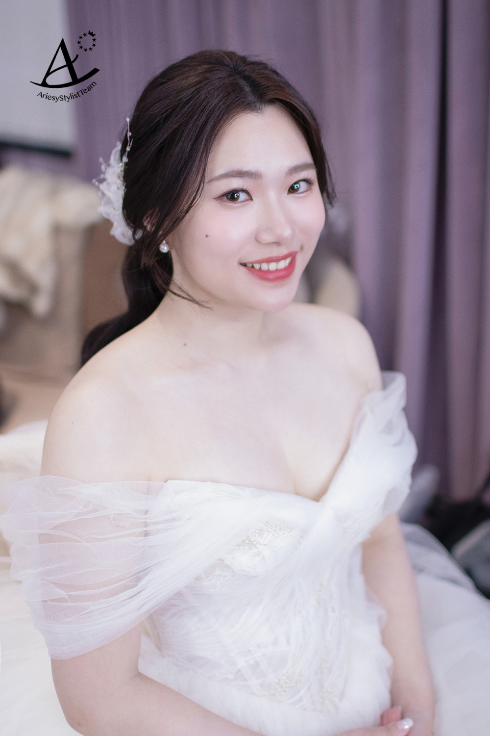 嘉盧戶外證婚,新秘推薦,新娘秘書,白紗新娘造型,韓系新娘造型,自然輕透新娘妝感