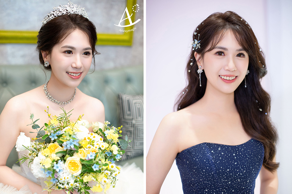 名媛新娘造型,甜美氣質新娘,愛瑞思,台北新秘Ariesy,新秘推薦,維多麗亞飯店