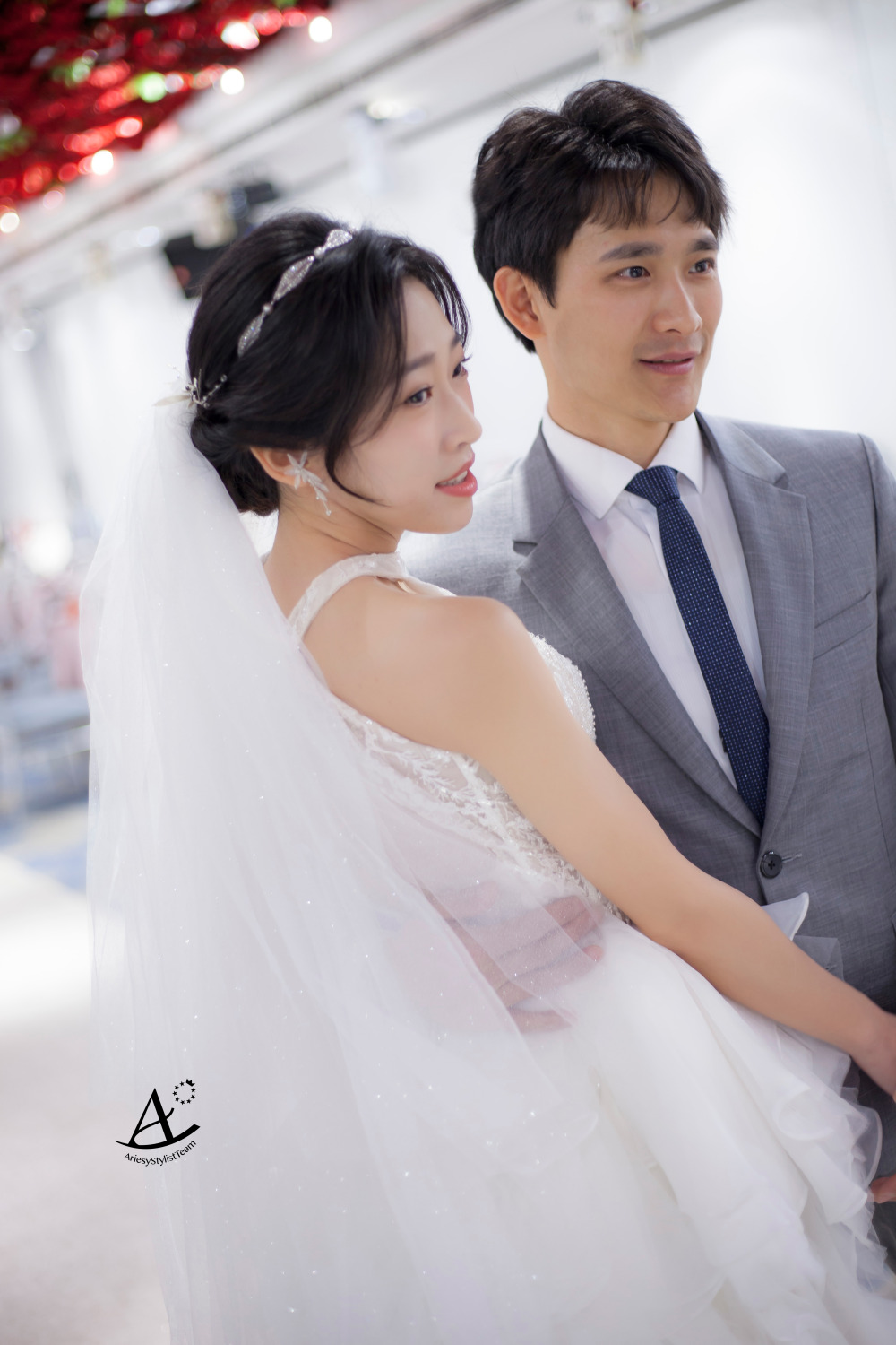 台北新秘|輕歐美風氣質&俏麗兼具黑髮新娘造型 綾 新娘秘書,新祕推薦,台北新祕,白紗造型,新娘造型,新娘髮型,輕透妝感,輕歐美
