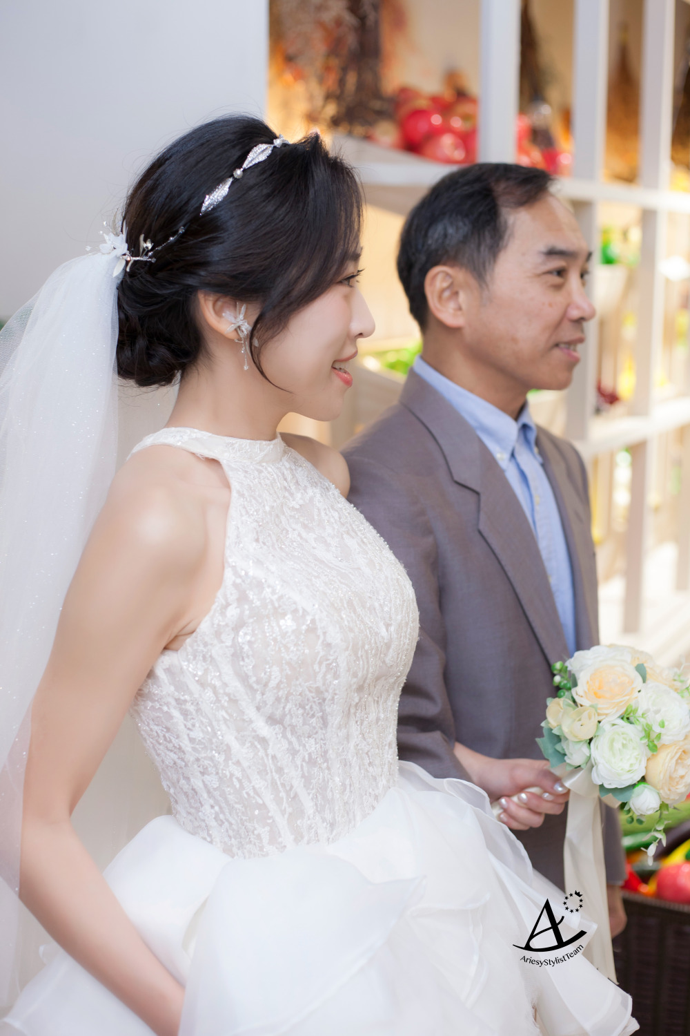 新娘秘書,新祕推薦,台北新祕,白紗造型,新娘造型,新娘髮型,輕透妝感,輕歐美