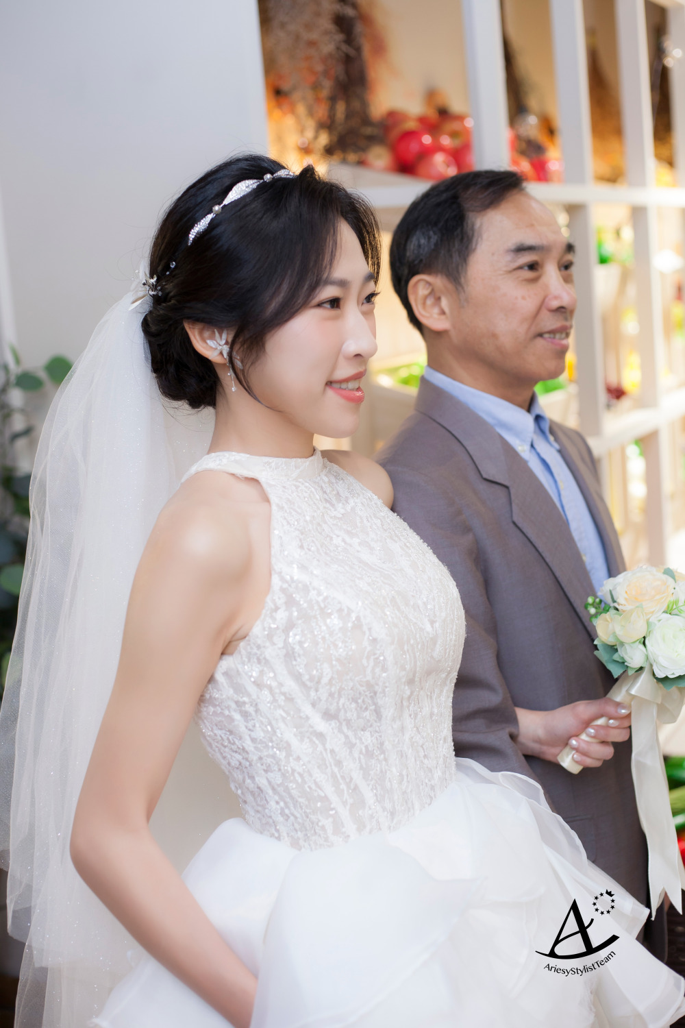 新娘秘書,新祕推薦,台北新祕,白紗造型,新娘造型,新娘髮型,輕透妝感,輕歐美
