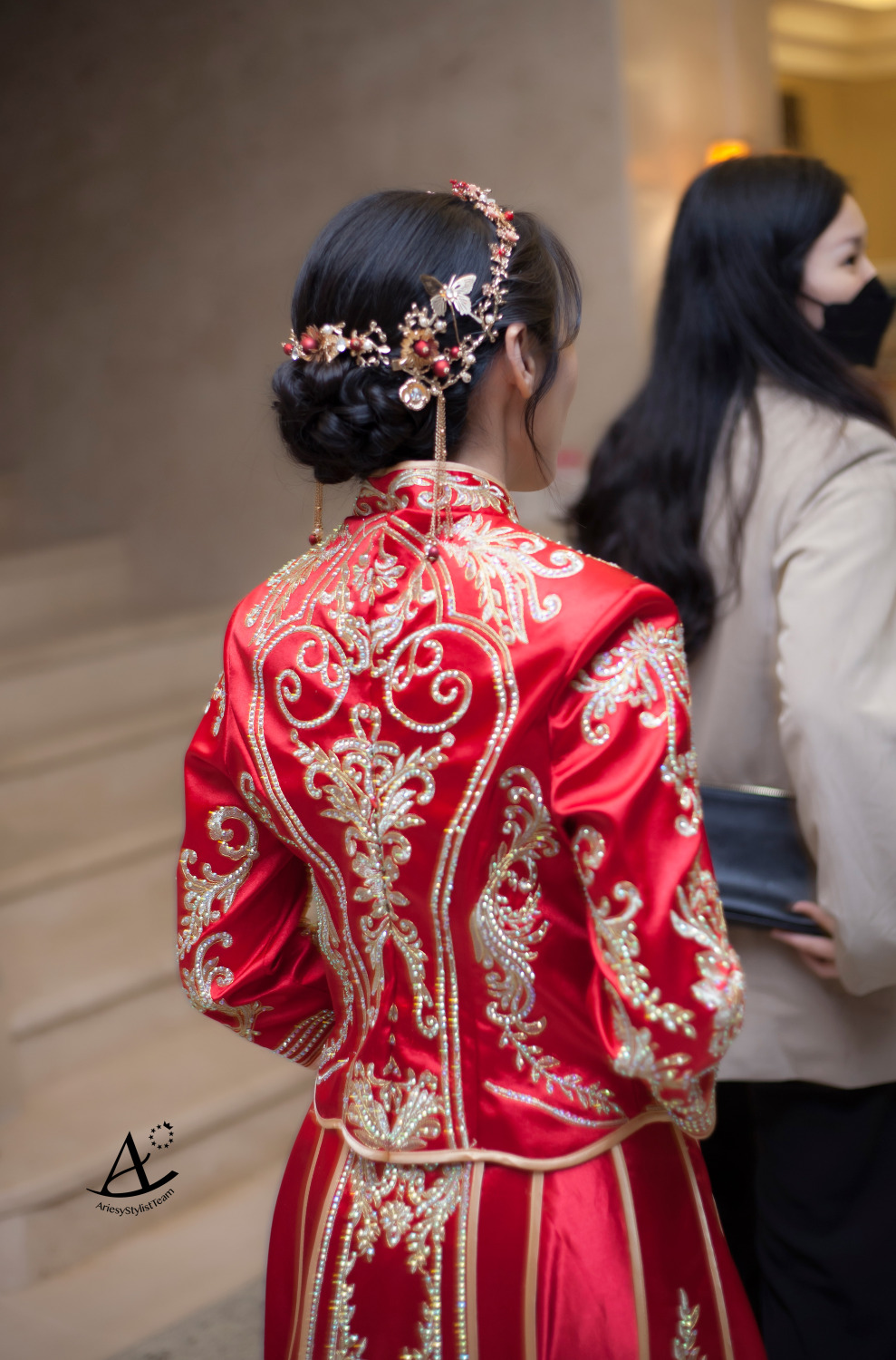 新秘|桃園新秘中式秀禾服&白紗花藝黑髮新娘造型 卉 新娘秘書,新祕推薦,桃園新祕,中式秀禾服,新娘造型,黑髮新娘,文定造型