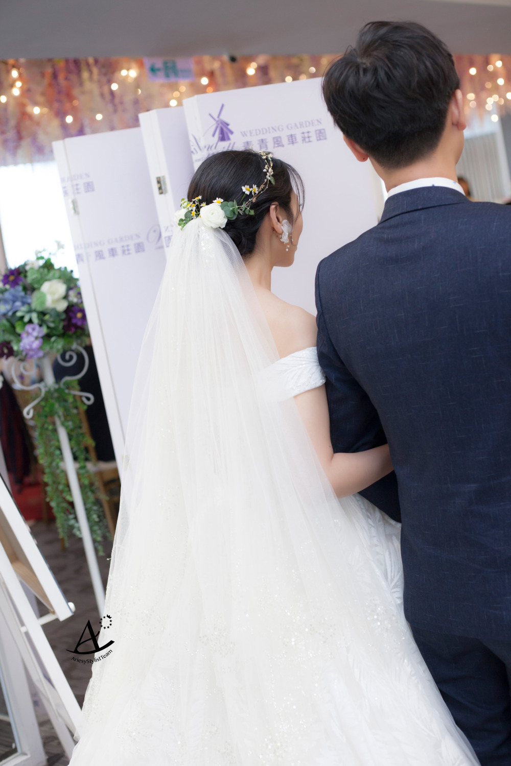 新秘|桃園新秘中式秀禾服&白紗花藝黑髮新娘造型 卉 新娘秘書,新祕推薦,桃園新祕,白紗造型,新娘造型,黑髮新娘,花藝造型,花藝新秘