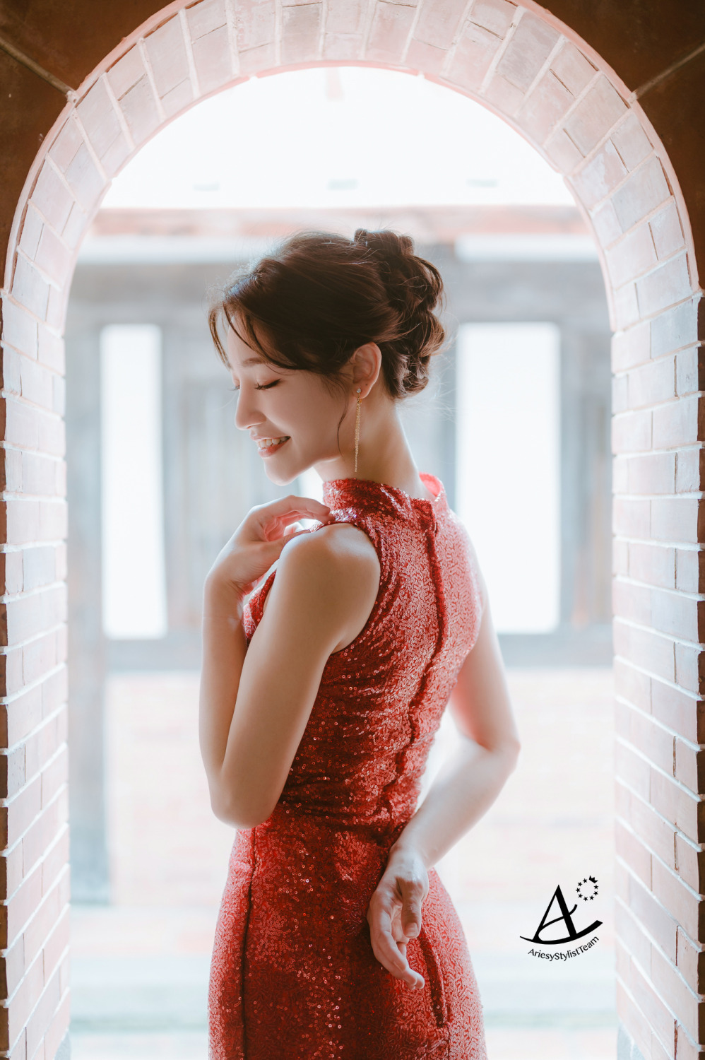 自助婚紗,婚紗造型,中式復古,婚攝大嘴,新祕Hanya,林安泰古厝,黑髮新娘,AriesyWedding