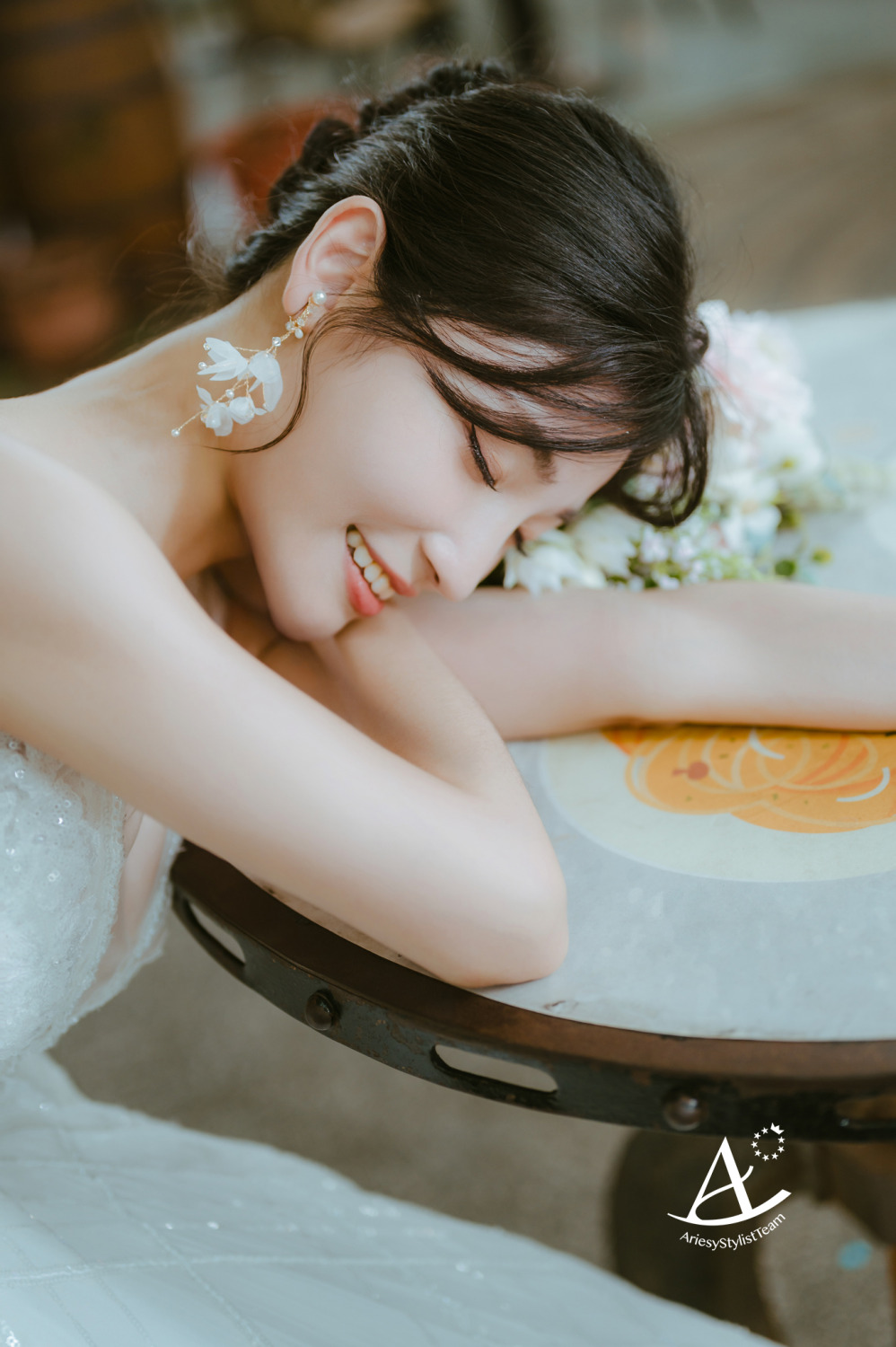 自助婚紗,婚紗造型,白紗造型,婚攝大嘴,新祕Hanya,圓山花博集食行樂,黑髮新娘,AriesyWedding