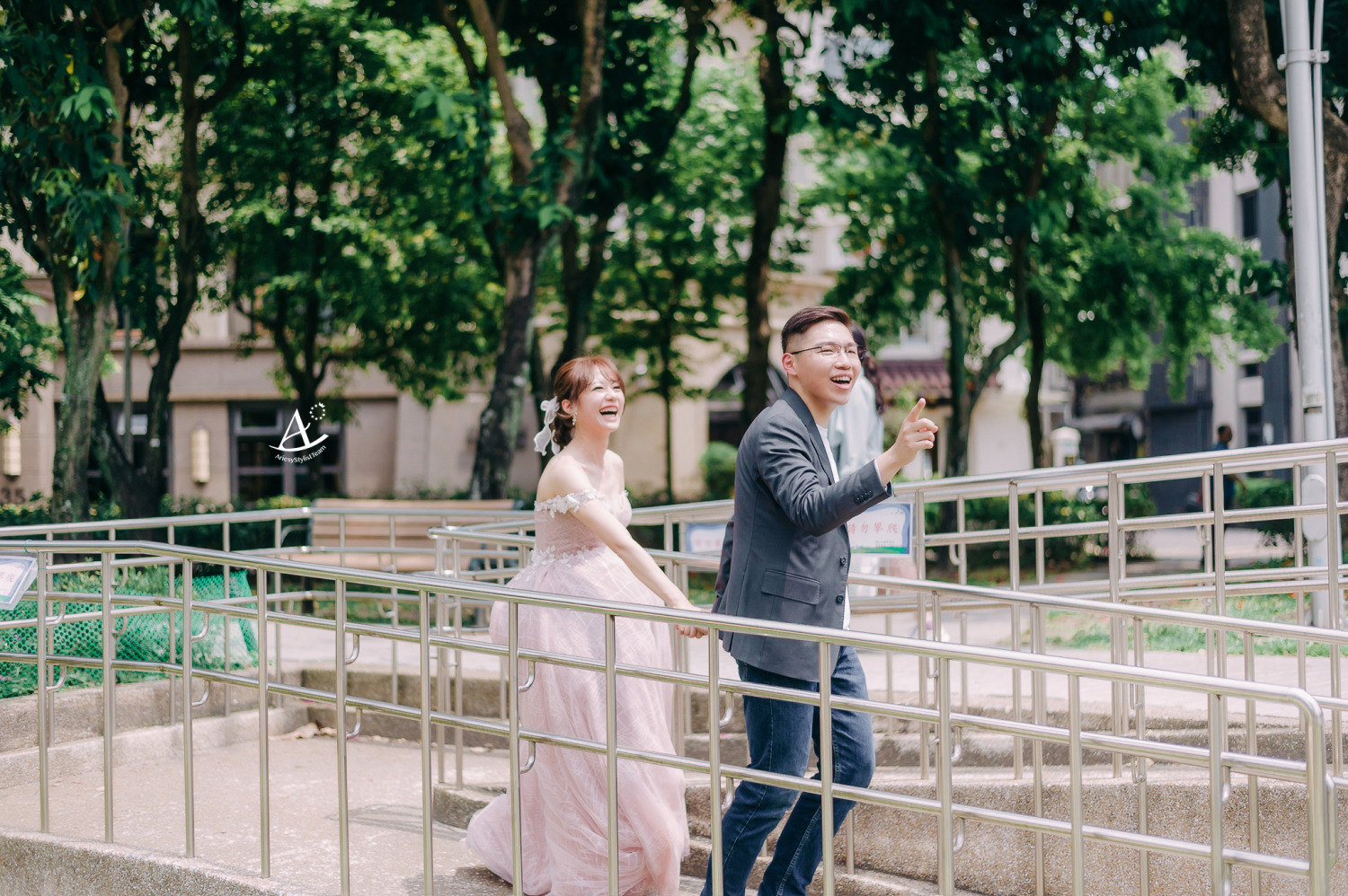 婚紗包套,婚紗造型,俏麗馬尾,大嘴影像工作室,新祕Hanya,中山商圈街拍,新娘造型,AriesyWedding