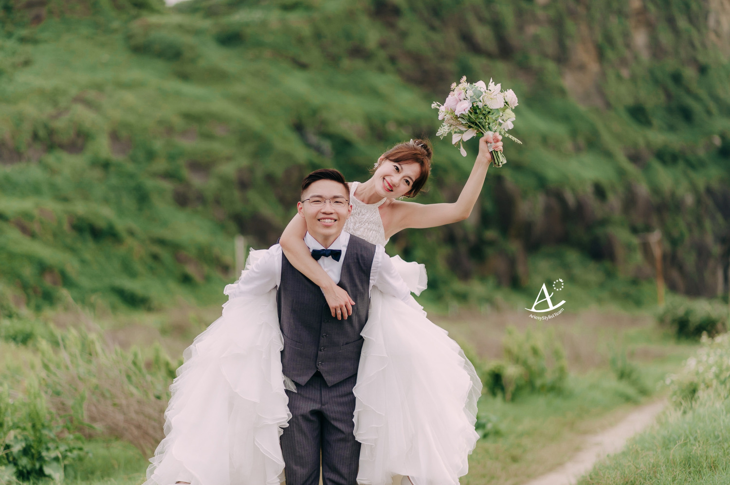 婚紗包套,婚紗造型,白紗造型,大嘴影像工作室,新祕Hanya,潮境公園,新娘造型,AriesyWedding