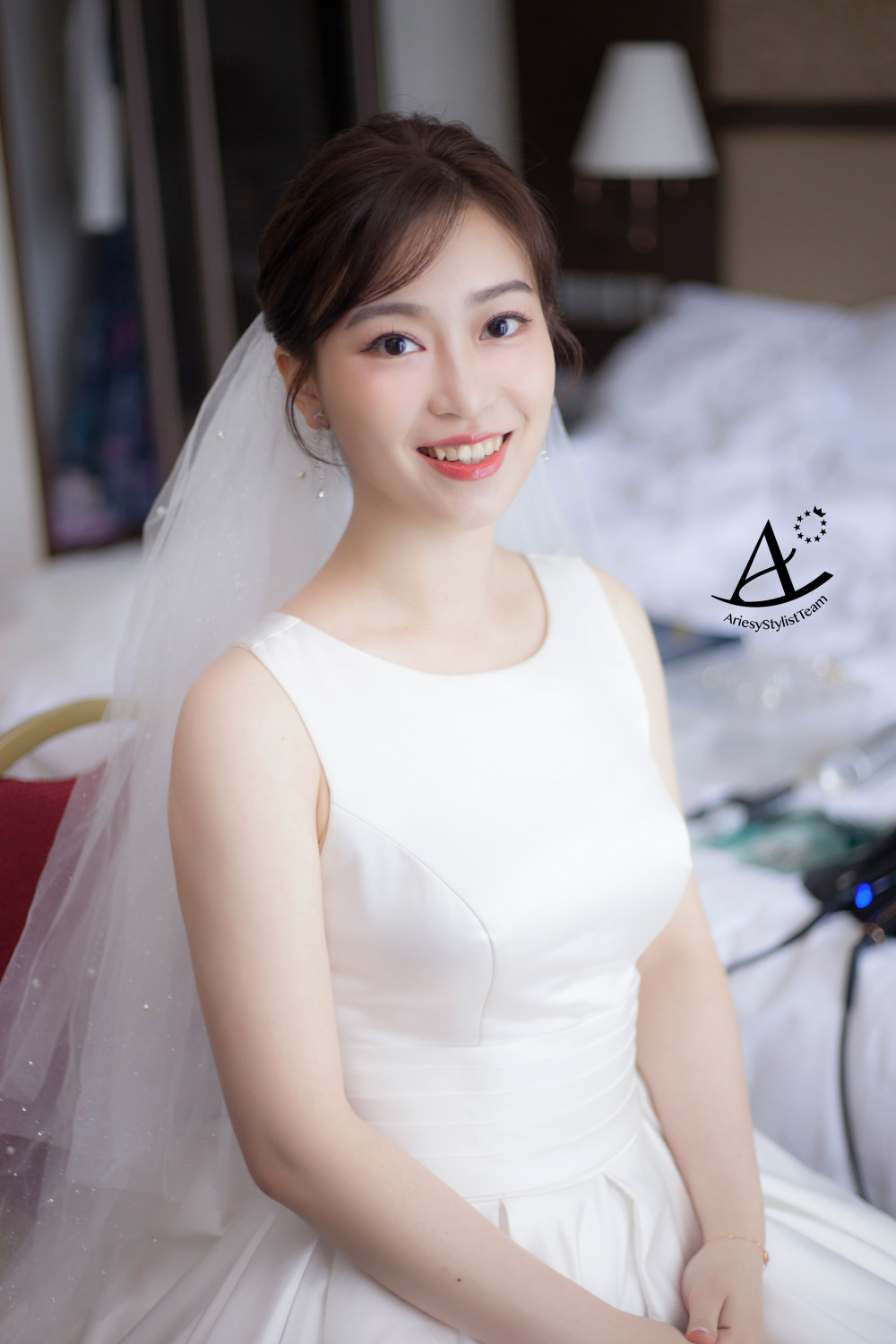 新娘秘書,台北新祕,白紗造型,韓風新娘,新娘造型,自然精緻妝感,新秘Hanya,茹曦酒店婚宴