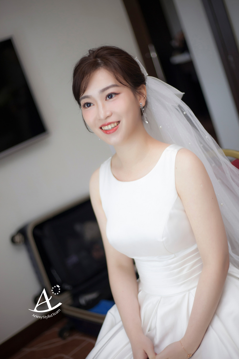 新娘秘書,台北新祕,白紗造型,韓風新娘,新娘造型,自然精緻妝感,新秘Hanya,茹曦酒店婚宴