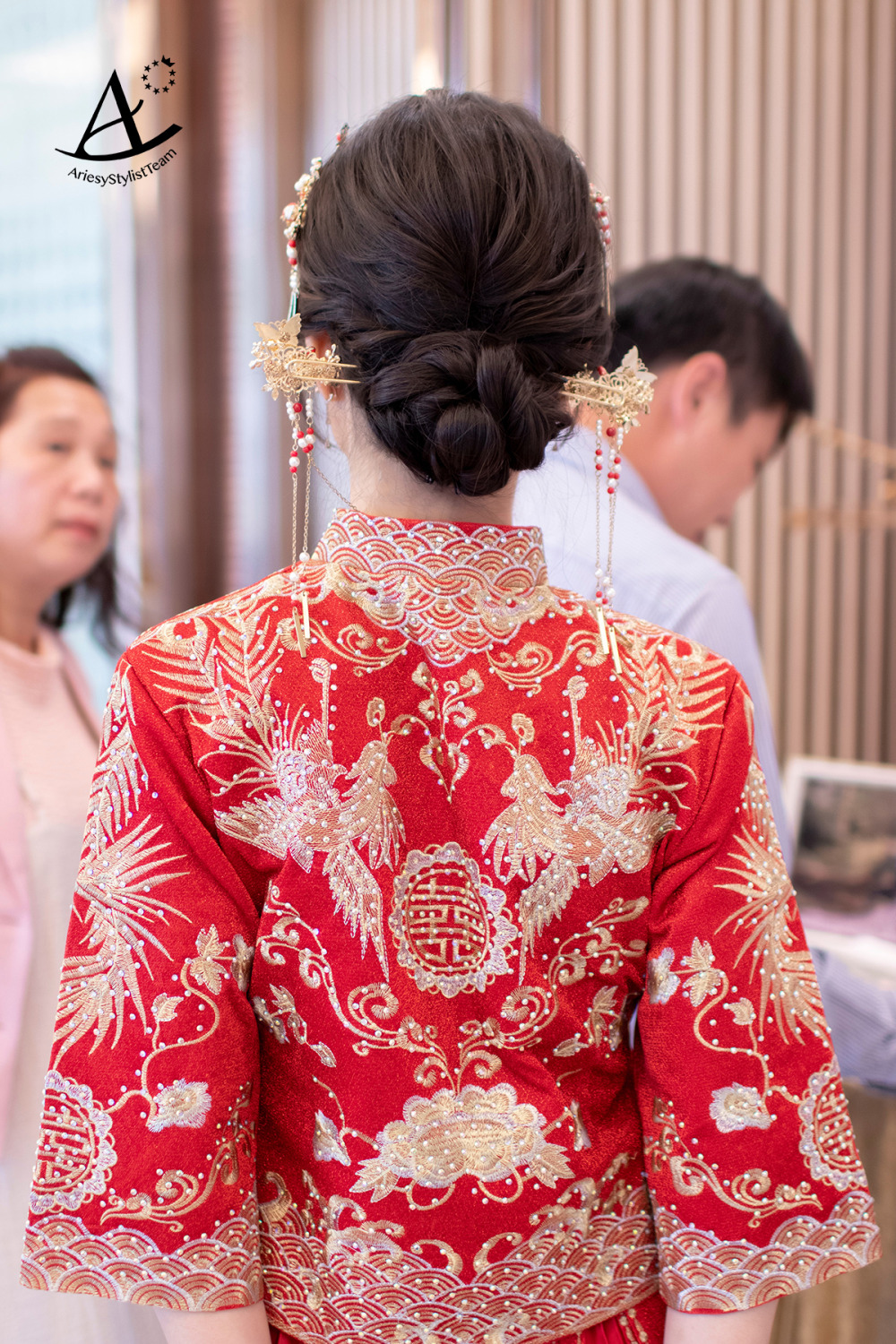 黑髮新娘造型,新秘,新娘秘書,新秘推薦,龍鳳掛文定造型,新娘花藝造型