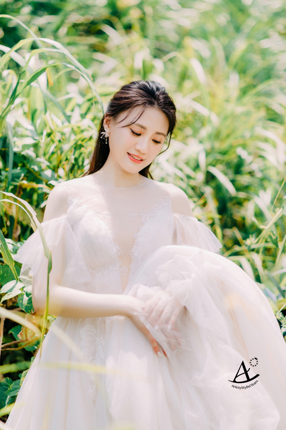婚紗造型,輕婚紗造型,大嘴工作室,新祕Hanya,南雅奇岩,黑髮新娘,AriesyWedding