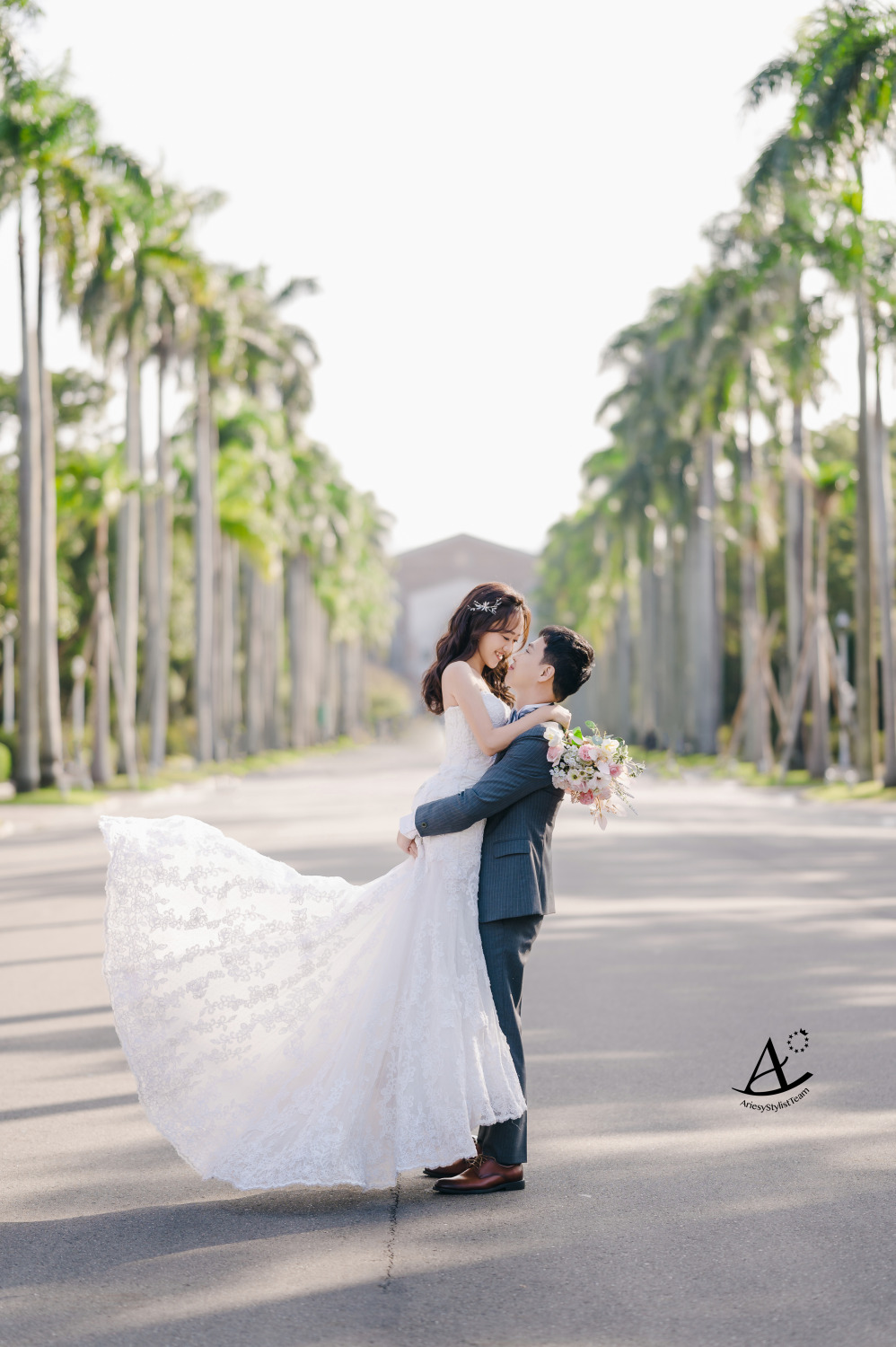 婚紗包套,婚紗造型,白紗造型,婚攝大嘴,新祕Hanya,台大校園婚紗,新娘造型,AriesyWedding