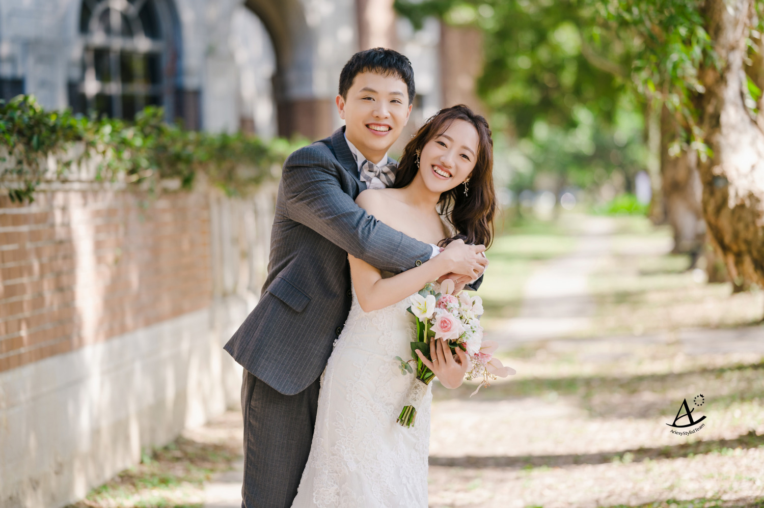 婚紗包套,婚紗造型,白紗造型,婚攝大嘴,新祕Hanya,台大校園婚紗,新娘造型,AriesyWedding
