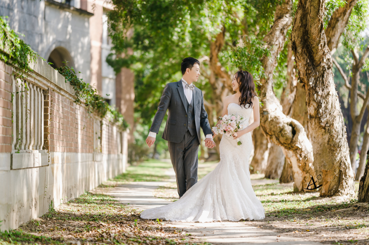 婚紗包套,婚紗造型,白紗造型,婚攝大嘴,新祕Hanya,台大校園婚紗,新娘造型,AriesyWedding
