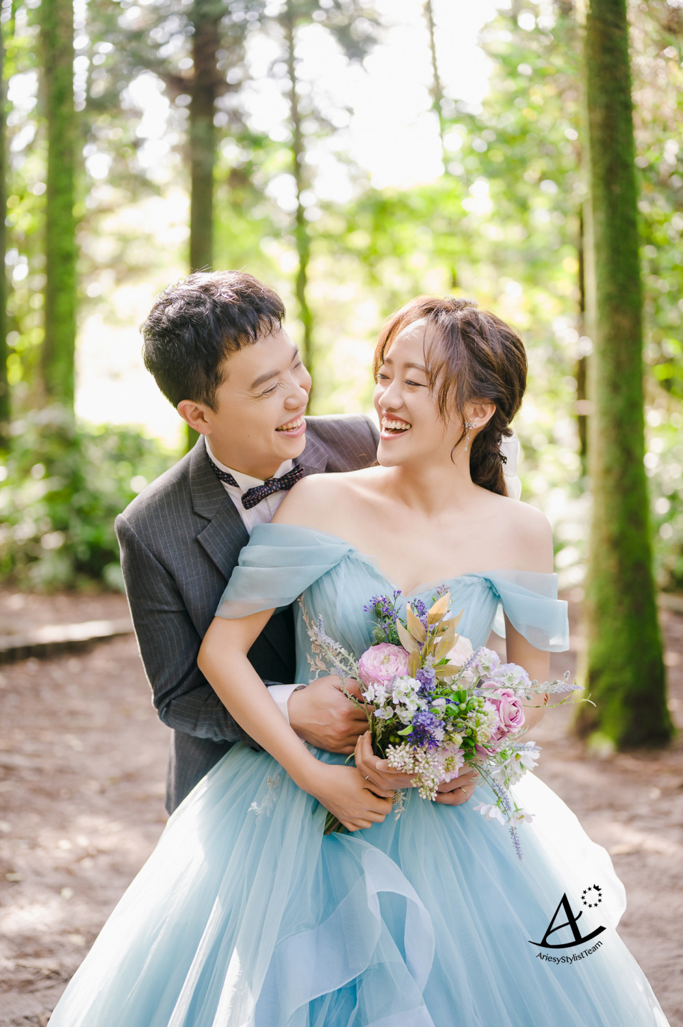 婚紗包套,婚紗造型,編髮造型,婚攝大嘴,新祕Hanya,陽明山黑森林,新娘造型,AriesyWedding
