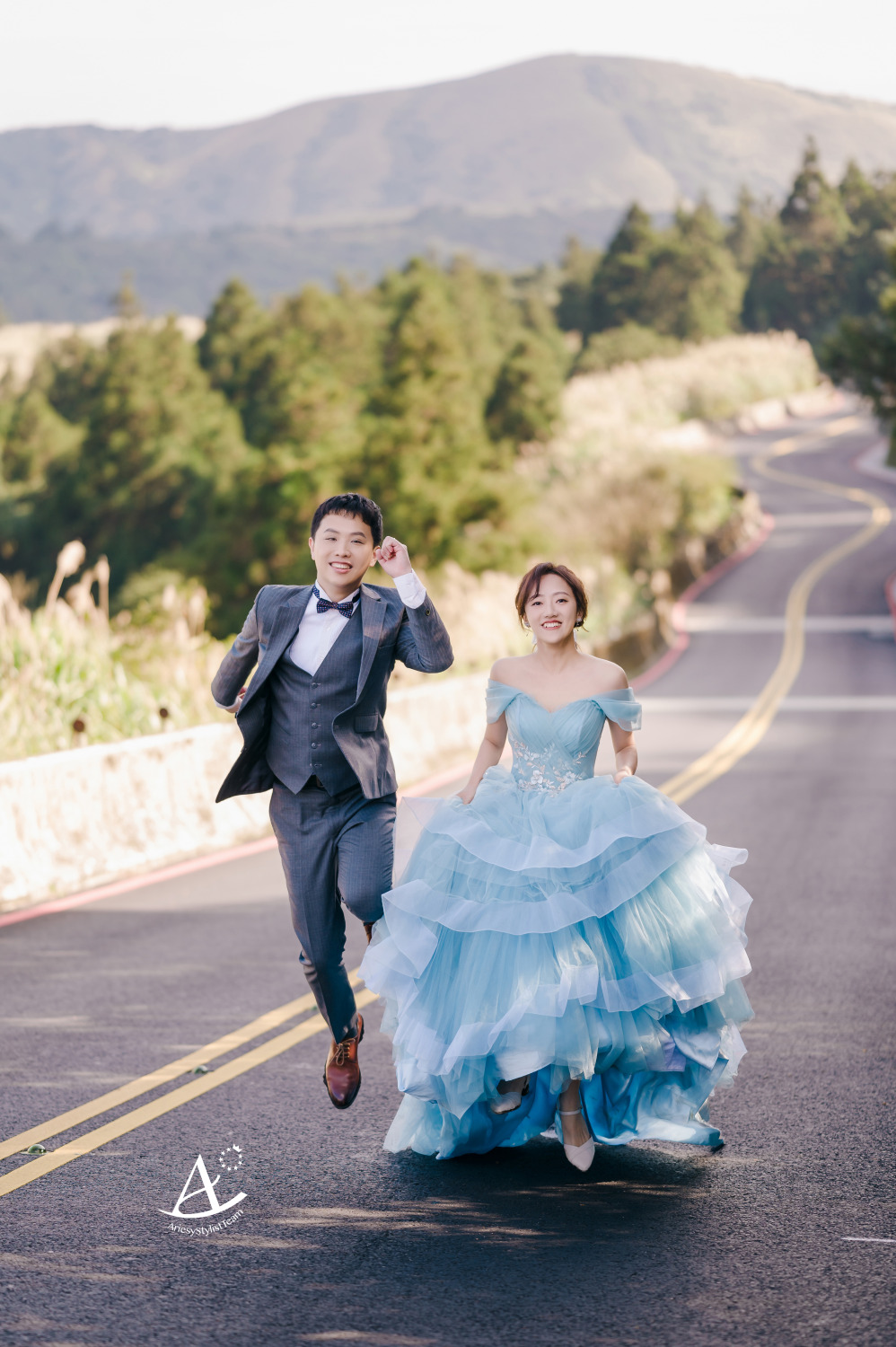 婚紗包套,婚紗造型,編髮造型,婚攝大嘴,新祕Hanya,陽明山黑森林,新娘造型,AriesyWedding