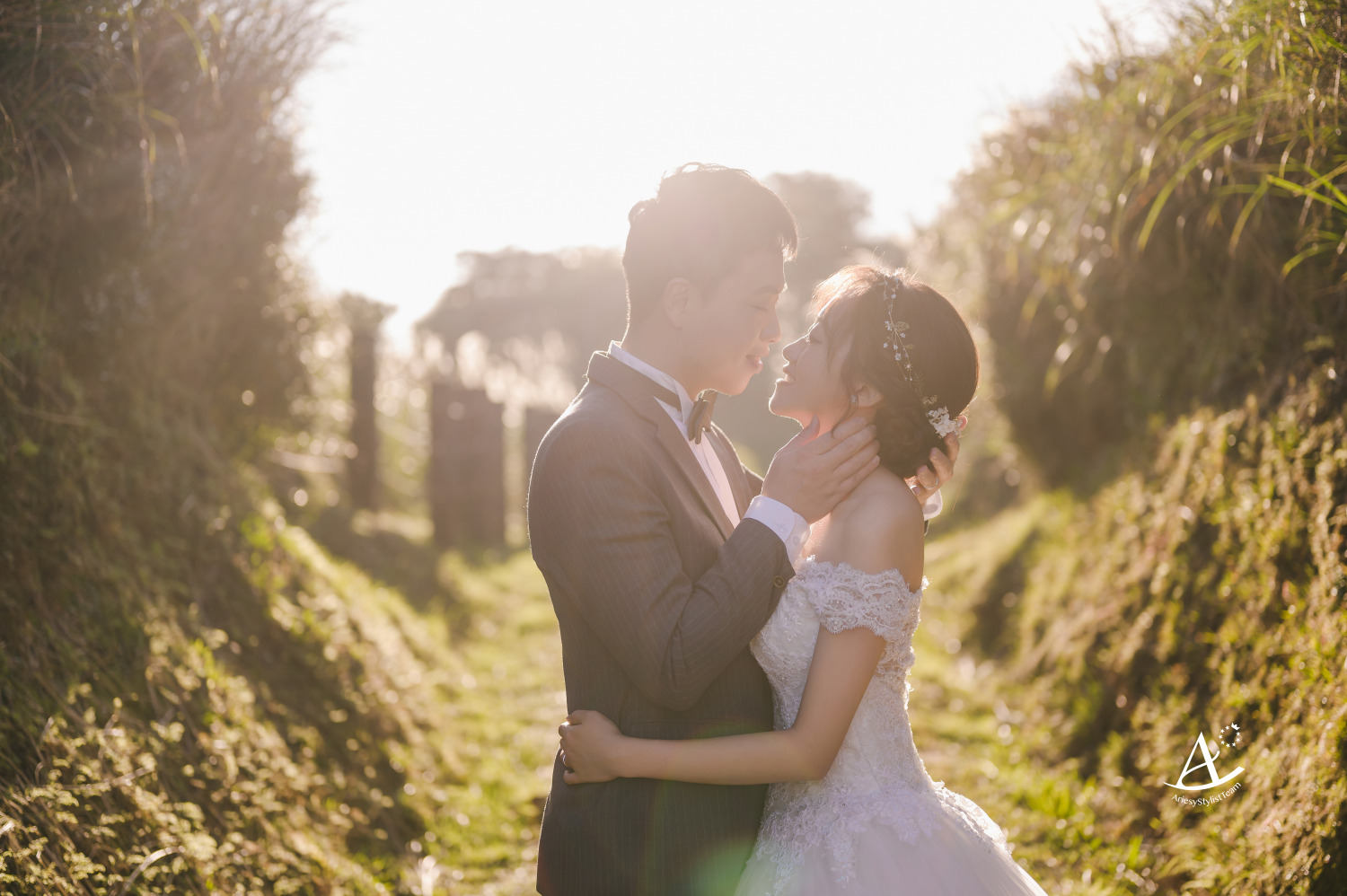 婚紗包套,婚紗造型,編髮造型,白紗造型,婚攝大嘴,新祕Hanya,擎天崗婚紗,新娘造型,AriesyWedding