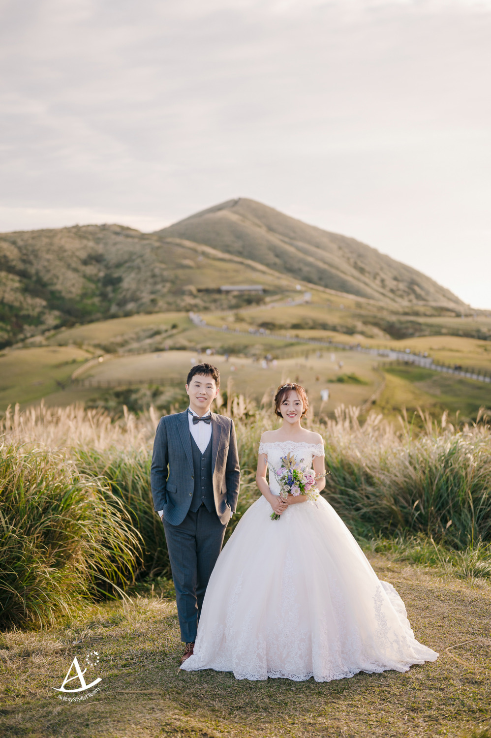 婚紗包套,婚紗造型,編髮造型,白紗造型,婚攝大嘴,新祕Hanya,擎天崗婚紗,新娘造型,AriesyWedding