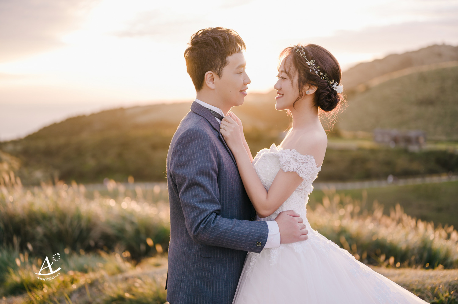 婚紗包套,婚紗造型,編髮造型,白紗造型,婚攝大嘴,新祕Hanya,擎天崗婚紗,新娘造型,AriesyWedding