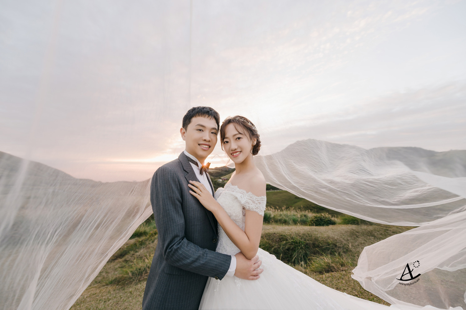 婚紗包套,婚紗造型,編髮造型,白紗造型,婚攝大嘴,新祕Hanya,擎天崗婚紗,新娘造型,AriesyWedding